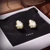 2024 Modemerk Oorbellen Oorstekers Hoge Kwaliteit Luxe Designer Oorbel Klassieke Gouden Parel Sieraden Voor Vrouwen Huwelijksgeschenken Feestcadeautjes