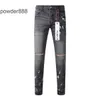 Jeans di marca viola American High Street vernice grigia invecchiata 9039