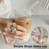 ワイングラスミルクカップカップ花のエンボス透明なガラスと蓋とストロー透明なバブルティーコーヒードリンクウェアデザートドロップ