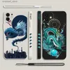 Casos de telefone celular bonito legal azul gelo dragão caso para OPPO Realme 11 10 9 9i 8 8i 7 7i 6 Pro Plus C31 C35 C1 C11 C12 C15 C20 C21Y C25 C25S CoverY240325