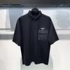 Moda masculina nova camisa polo de verão com decoração de bolso, roupa de trabalho casual personalizada, camisa polo solta de manga curta