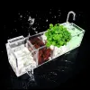 Accessories Aquarium External Filter Box Fish Tank Filter Box without Water Pump Increase Oxygen Water Filter Mutifunctional Acrylic FA016