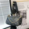 24 % RABATT Designer-Tasche 2024 Handtaschen Mode bedruckte dreiteilige Kettenschulter für Damen-Crossbody-Stick
