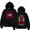 Italien Rock Band Maneskin 2023 World Tour Sweat à capuche Hip Hop Vintage Pull Sweats à capuche gothique surdimensionné Streetwear U6RW #