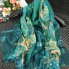 Halsdukar kvinnors lilla halsduk strandhandduk utländsk sjal dubbel huvud stor tunn satindesigner för kvinnor wrap