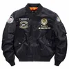 Air Force Fly Pilot Jacket Военная авиационная тактическая куртка-бомбер Мужская осень-зима Теплый авиатор Мотоциклетное пуховое пальто m2EG #