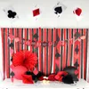 Party Decoration 4pcs/Set Casino Theme Las Vegas Night Card Honeycomb Spade/Heart/Diamond/Club Poker Hanging Garland Birthday Decor