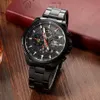 FORSINING Relógio Mecânico Masculino Multi-função Inoxidável À Prova D 'Água Calendário Completo Militar Relógios Automáticos Montre Relogio LY1224f