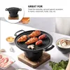 Grill coréen BBQ Pandes de pâtisserie mini poêles à charbon de bois accessoires de barbecue en aluminium 240314