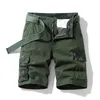 Men's Shorts Outdoor Camouflage Fifth Pants Summer Leisure Climbing Workwear Multi-Pocket Straight Casual All-Match Middle