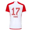 23 24 Kane Futbol Forması Sane 2023 2024 Bayern Futbol Gömlek Goretzka Gnabry Camisa de Futebol Erkek Çocuk Kitleri Kimmich Hayranlar Oyuncu 50. Bayern Münihs Kit Neuer