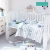 3PCSSet Baby Bedding Set Småbarn Crib Artikel med lakan Kuddkuddkunn Täckning Mjuk bomulls barnsäng för rum 240313