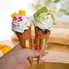 Decorative Flowers Artificial Ice Cream Ball Fake Sweet Cone Decoration Pography Prop Food Simulation Cake Model Tea Table