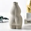 Vases Ceramics Vases Home Decor Body Shape Vase Flower Base Insert Desk Ornaments Decorative Porcelain Bust Vase Room Decoration Craft