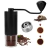 Tools Manual Coffee Grinder Portable High Quality Hand Grinder Mill Aluminium With Visual Bean Storage