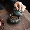 Burners YXY Chinese Style 2/ 4 Hours Incense Burner Retro Ceramic Coil Incense Base Zen Living Room Decoration Ornaments