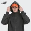 inflazione Inverno caldo oversize con zip con cappuccio unisex 350gsm foderato in pile con cerniera giacche con cappuccio da uomo in bianco oversize con cappuccio h9nA #