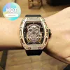 الذكور RM Wrist Watch Watch Wristwatch Date الفاخرة الميكانيكا الميكانيكا الساعات العمل الترفيهية RM052