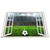 Fonds d'écran Football Stadium Wall Sticker Décorations Boy Decal Pvc Affiches Stickers pour murs