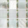 Films 3D Frosted Decoratieve Glasfolie Privacy Statische Kleefstof Glas-in-loodfolie Matte Stickers UV-bescherming Raamstickers