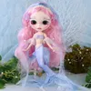 Zeemeermin ICY DBS Blyth Doll Carving Lips Matte Face 16 BJD Azone S Anime Girl 240311