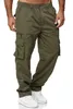 Sweatpants Homens Jogger Cargo Pants Casual Multi Bolsos Calças Táticas Militares Tactical Cargo Baggy Pants Men V97o #