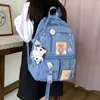 Torby szkolne plecak lekki plecak Travel Daypack swobodny z ergonomicznymi paskami urocze estetyka dla chłopców dziewcząt