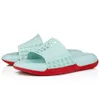 夏に簡単なMules Men's Slide Shoes Sandals Spiked Slipper Mules Sandal for Men Rubber Flats Leath Soft Flats Beach Flop 38-45EU