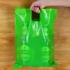 200 шт. Пользовательская сумка для покупок пластиковая плоская подарочная упаковка с бесплатной печатью на одном цвете на двухстороннем 240322