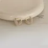 Boucles d'oreilles créoles en forme de V pour femmes, bijoux de fête de luxe, à la mode, élégants, en forme de V, classiques, tendance française