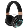 Cuffie Auricolari Fengxing HZ-BT760 Cuffie Bluetooth con bassi potenti e scheda con inserto luminoso colorato per telefono cellulare H240326