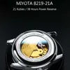 Наручные часы Новые швейцарские люксовые бренды Carnival Mens Jan MIYOTA 8219-21A Автоматические механические шариковые водонепроницаемые часы C8063C24325