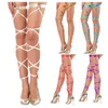 Femmes chaussettes sous-vêtements Sexy bas Imitation ceinture glissante anneau de jambe longue cravate sur le genou décontracté