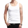 Homens Tank Tops Cott Verão Masculino Roupa Interior Sleevel Colete Respirável Flexível Casual Gilet Branco Cinza Preto Marca Muls MS16043 m34N #