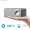 Andra projektortillbehör Yersida Projector YD10 Mini Portable LED 800 * 480p Upplösning Projektor stöder full HD -video för hemmafilm LCD Q240322