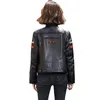양가죽 오토바이 슬리밍을위한 여성 가죽 계절 짧은 진짜 재킷