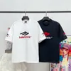 디자이너 남성 T 셔츠 거리 캐주얼 티셔츠 느슨한 남자 여자 여름 고급 Tshirts 가슴 편지 자수 탑 티