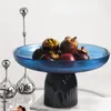 装飾的な置物YJ手頃な価格の高級スタイルハイグレードクリスタルグラスフルーツプレート家庭用リビングルームコーヒーテーブルクリエイティブデコレーション