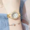 Orologio al quarzo con stella cielo tempestato di diamanti alla moda, edizione da donna