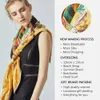 Sarongs VIANOSI 51 Square Silk Scarf Womens Twill Satin Printed Shawl Bag Womens Summer Bandage Scarf 24325