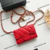 Designer wallet Ch bag High quality Lingge Genuine Leather Card Bag Womens Zero Wallet Mini Chain One shoulder crossbody bag Waste Packaging Decoration Waist bag