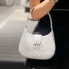 the Factory Handbag Store Sold by Baobao Womens 2024 Spring/summer New King Bag Underarm w Rhintone Moon Fashion One Shoulder