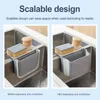 Kitchen Storage Dry Wet Separation Trash Can Draining Basket Over The Sink Colander Strainer Home Essentials