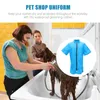 Dog Apparel Pet Cosmetologist Uniform Shop Bath Clothes Work Apron Beautician Overalls Anti-Static Worker Waterproof Shirt