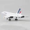 Samolot Concorde Cars 1/400 Model Air France Children 1976-2003 DIECAST ALOY Prezent samolot samolot urodzinowa jamwx