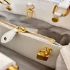 Topp lyxdesigner Business Bag Tote Bag Kvinnor Handväska Crossbody Bag Axel Bag Arm Pull Bag Makeup PAG Purse Gold Metal Acce IIFP