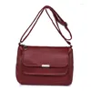 Evening Bags Women Multi-Layer Crossbody Bag Casual Pouch Large Capacity Versatile Adjustable Strap Daily Commuting