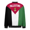 Palestyna Flag Flag Bomber Kurtka Męska Fi grube ciepłe jesienne zimowe kurtki motocyklowe Mężczyzny Flight MA-1 Pilot Płaszcz G1SK#