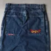 Herrenjeans JNCO Baggy Jeans Hip Hop Rock Gesticktes Muster Herren 2023 Neue Straßenkleidung Retro Harajuku Hohe Taille Weites Bein JeansL2404