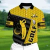 FI Golf Wear Men Leisure Lapel Polo T Shirt Outdoor Sports Harajuku Kort ärm TEES Summer överdimensionerade t-shirt rumpa toppar l4om#